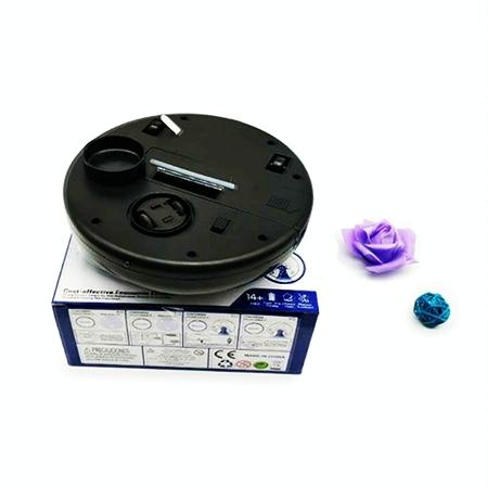 Intelligent 2-in-1 Rechargeable Floor Sweeping Robot Vacuum - Black