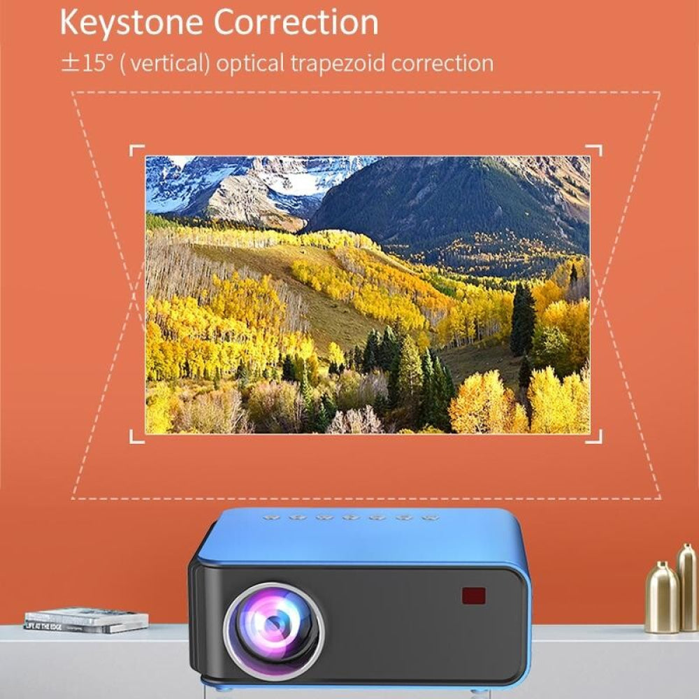 Portable Home Theater Projector - 1200 Lumens 1024X600 Resolution Blue