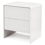 Artiss Bedside Table 2 Drawers - Beige