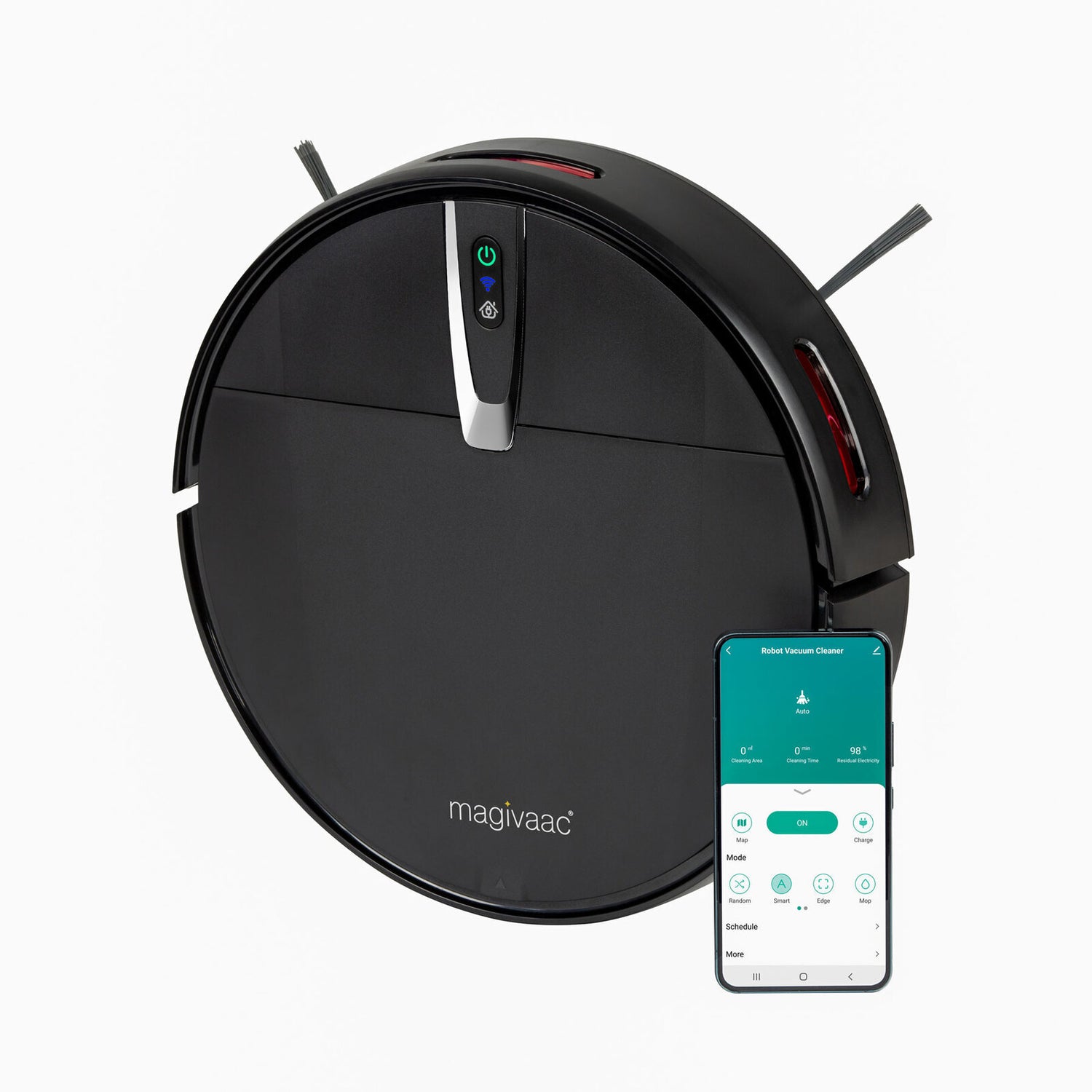 Smart Robot Vacuum Cleaner w/ 3-in-1 HEPA &amp; Mopping Pad (Black)