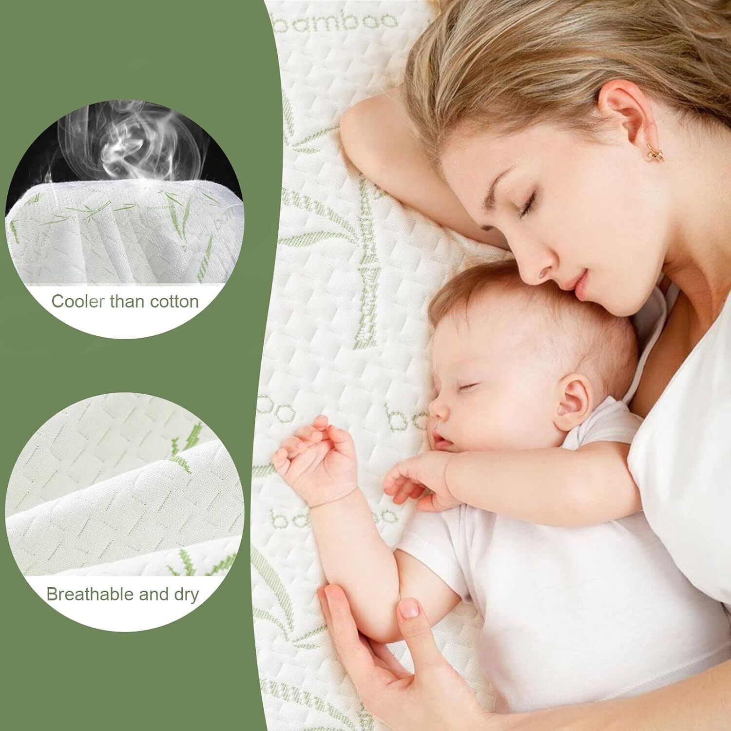 Waterproof Bamboo Fully Fitted Mattress Protector King Single