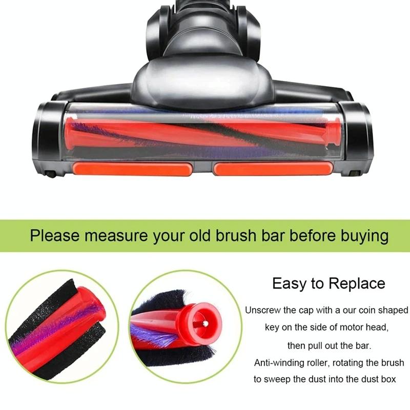 Roller Bar Brush Head for Dyson V6 Dc59 Dc62 Sv03 Vacuum Cleaner - 185Mm