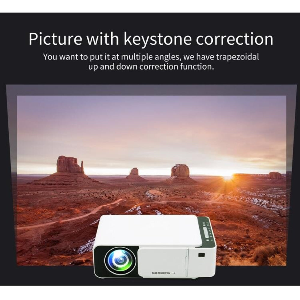 Smart Projector With 100 Ansi Lumens And 1024X600 Resolution Supports Hdmi / Sd / 2 Usb / Audio 3.5Mm Same Screen Version