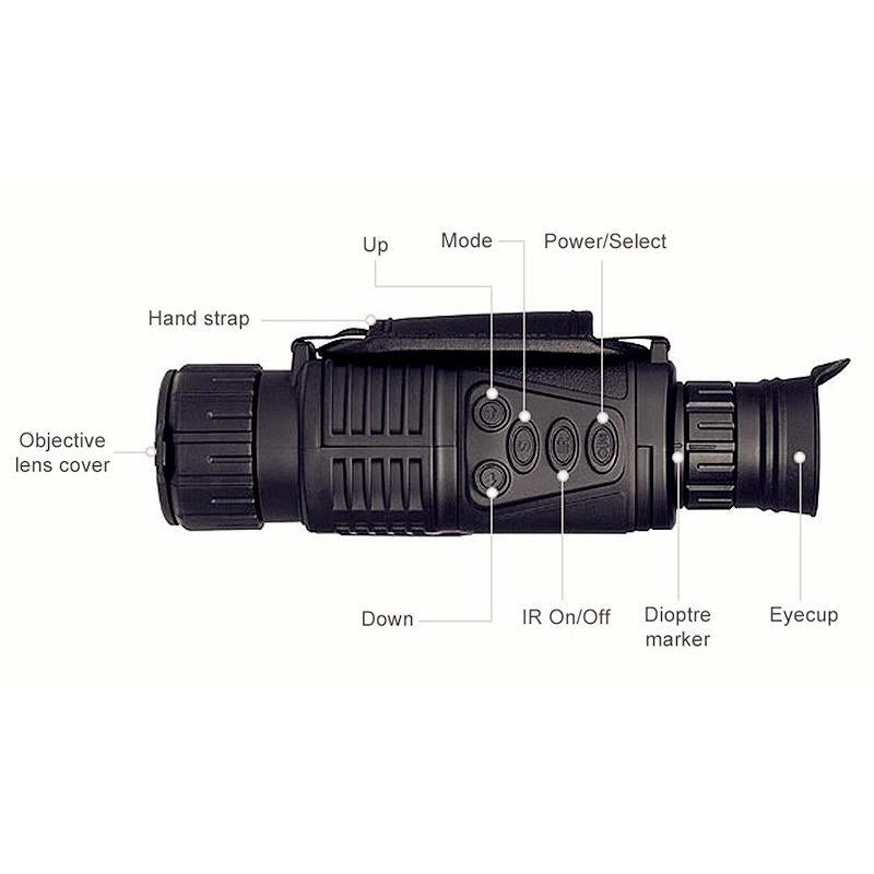 Usb Charging Infrared Monocular Telescope - Professional Night Vision