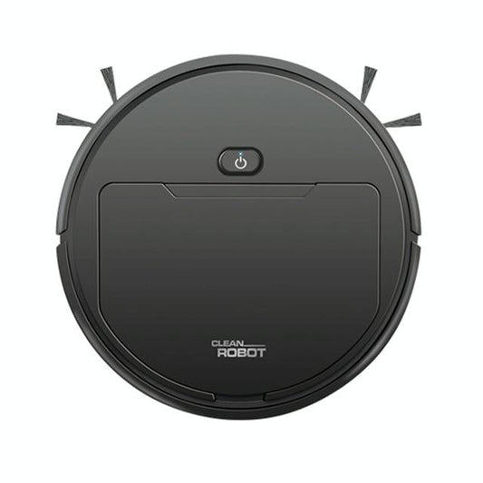 3-in-1 Smart Vacuum Cleaner Robot - Rechargeable Multifunctional Dry / Wet - Black