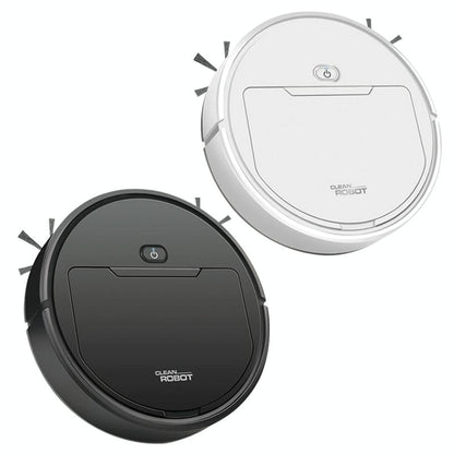 3-in-1 Smart Vacuum Cleaner Robot - Rechargeable Multifunctional Dry / Wet - Black