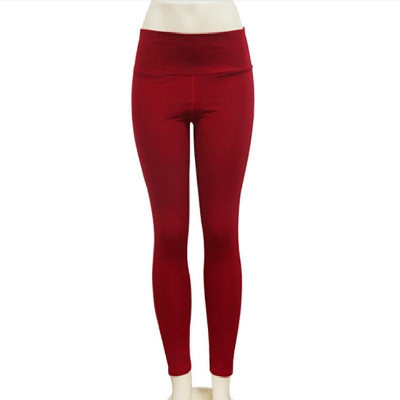 High Elastic Yoga Pants With Pockets For Women Stretch Leggings For Jogging Workout And Running Gym Tights For Women Size M - Black