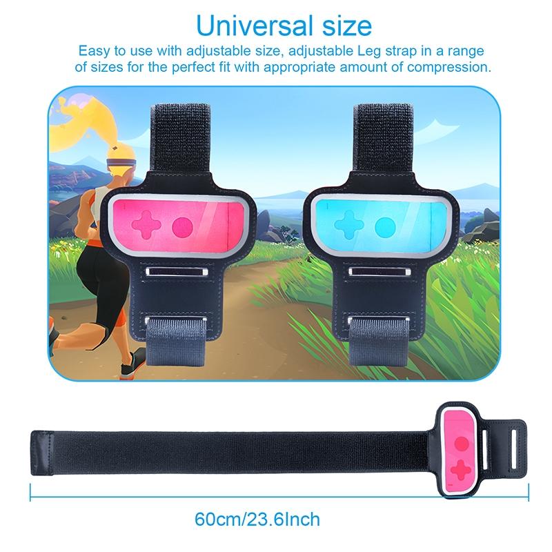 2-pack Joy-con Leg Straps for Nintendo Switch - Red Blue