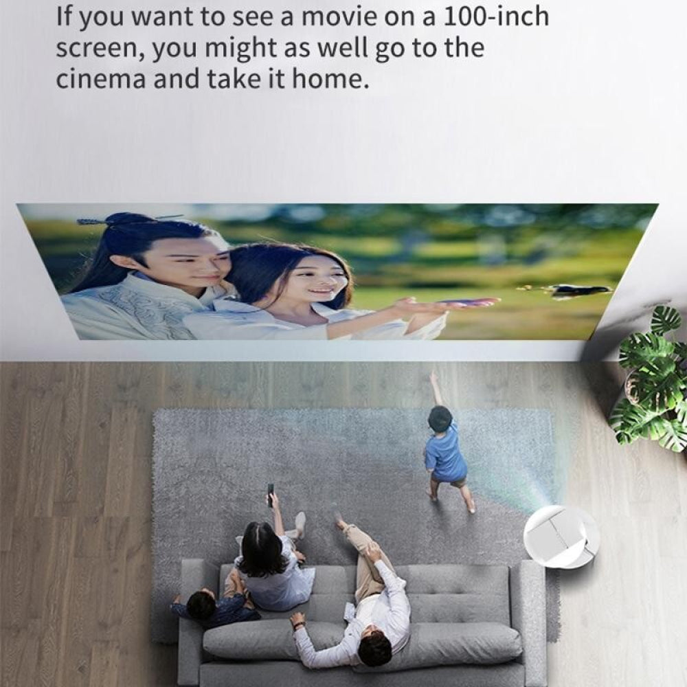 Portable Hd Projector - 1500 Lumens 1280X720 Resolution - White