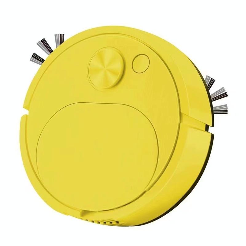 Smart Usb Charging Robot Vacuum for Family Cleaning - Black