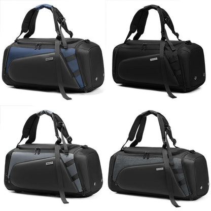 Separate Wet / Dry Large Gym Bag - Grey