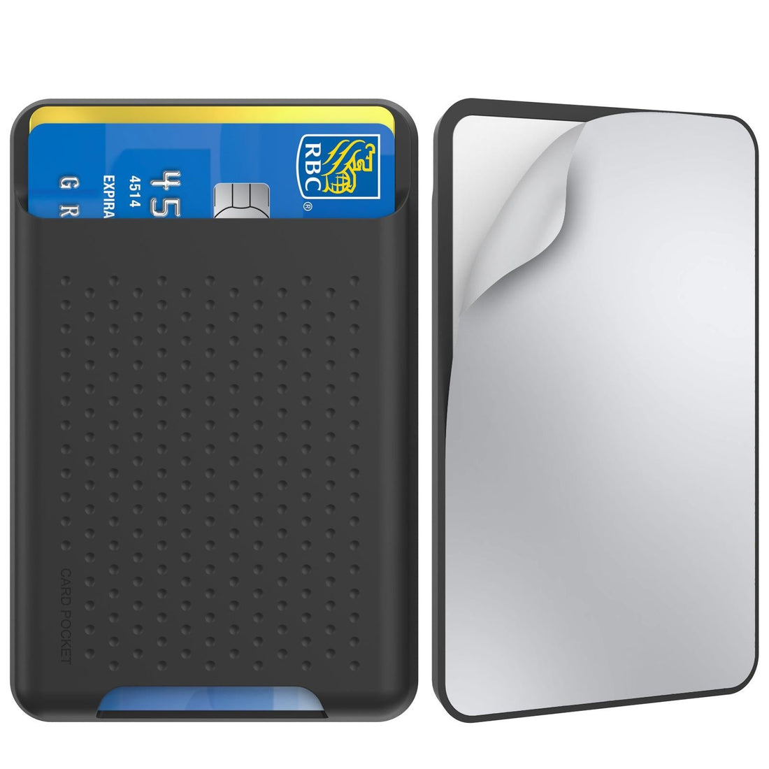 Universal Adhesive Silicone Card Case For Mobile Phones - Pink