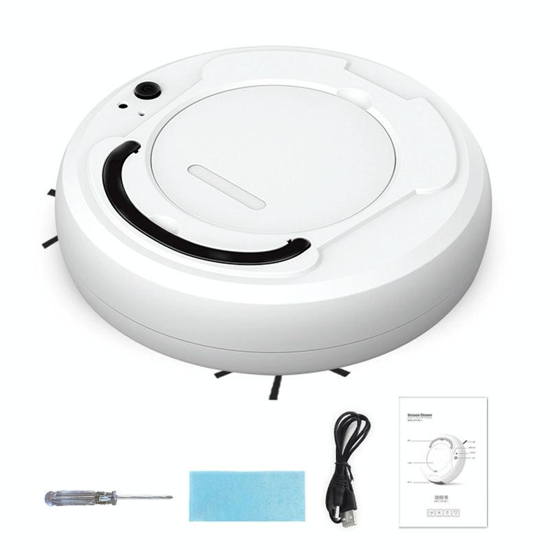 Smart 3-in-1 Robot Vacuum with Wet / Dry Mopping - Rechargeable &amp; Auto Cleaning - Black - Gray