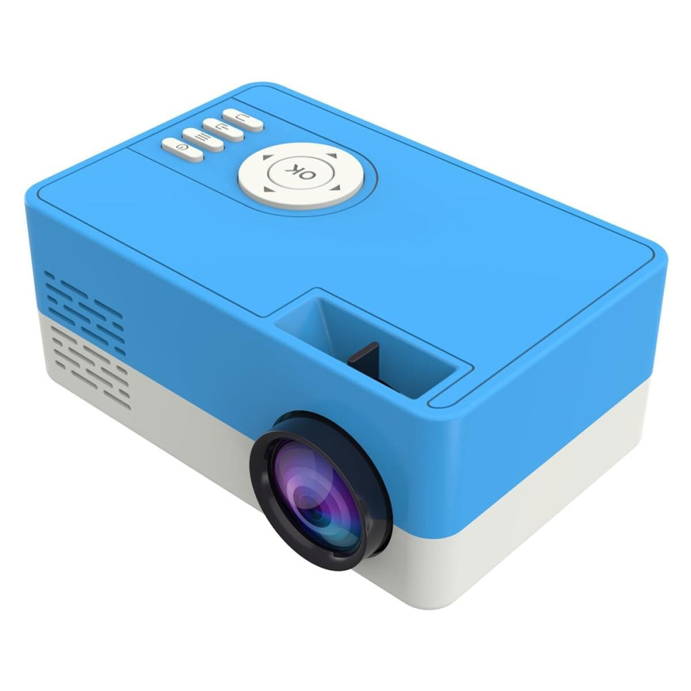 Mini Led Projector With Tripod Mount - Supports Av / Hdmi / Usb / Tf - 1080P Hd - Pink White