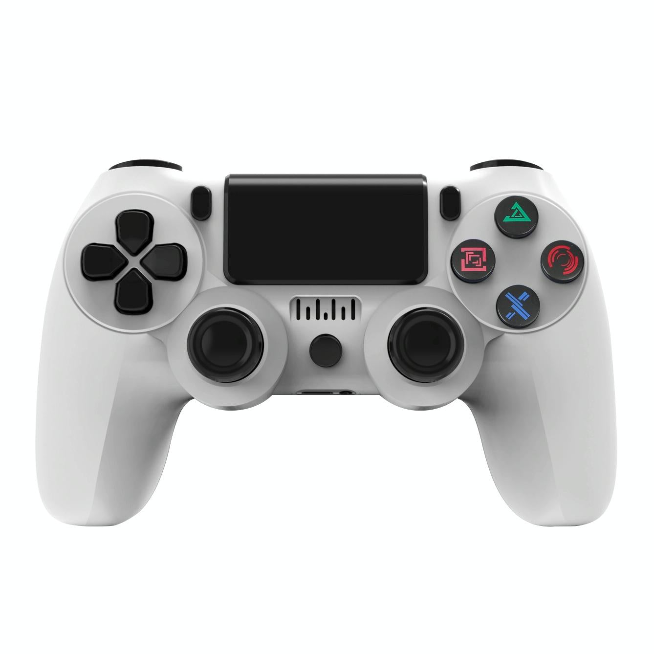 Wireless Bluetooth Game Controller for Ps4 with Dual Vibration and Light Strip - Letter