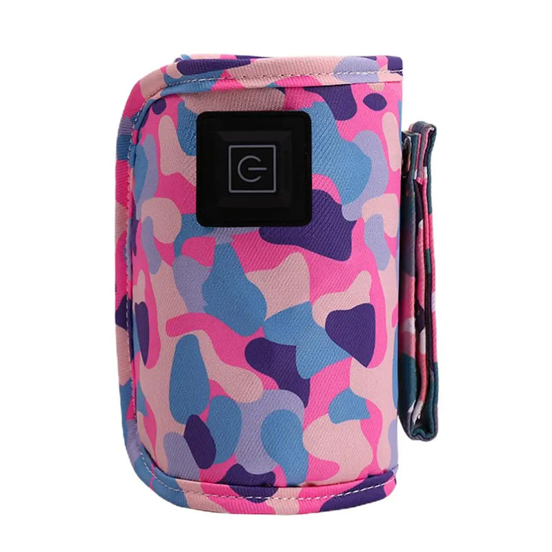 Vibe Geeks 3 Temperature Insulated Milk Baby Bottle Warmer- Usb Plugged-in - Pink