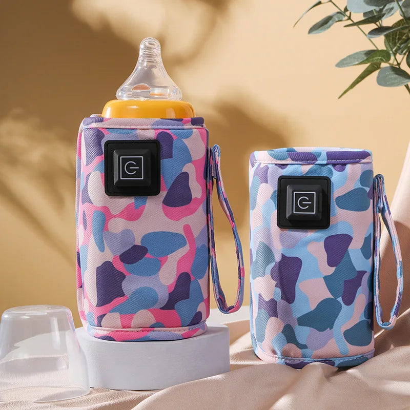 Vibe Geeks 3 Temperature Insulated Milk Baby Bottle Warmer- Usb Plugged-in - White