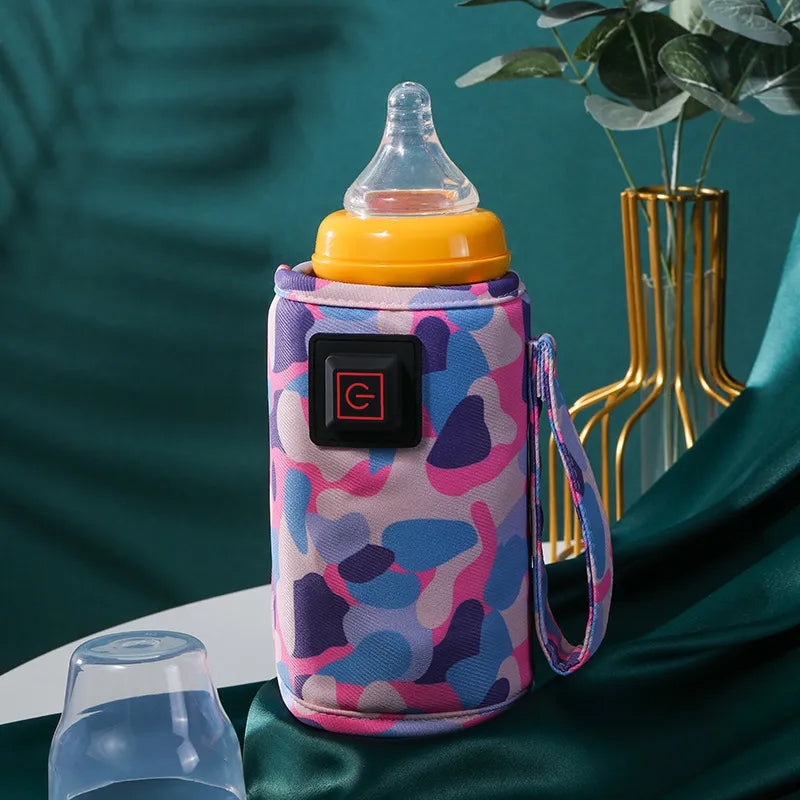 Vibe Geeks 3 Temperature Insulated Milk Baby Bottle Warmer- Usb Plugged-in - White