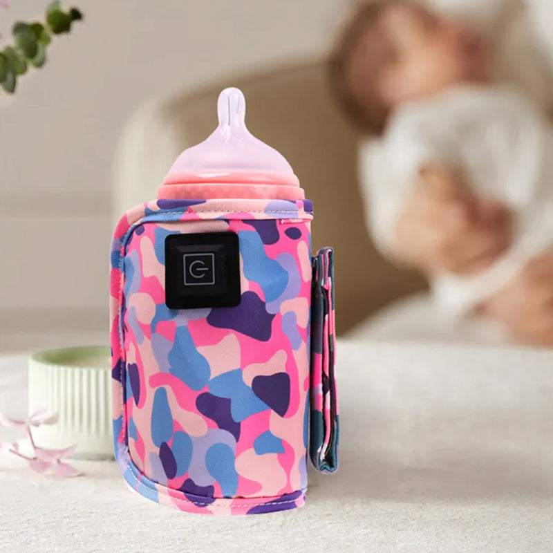 Vibe Geeks 3 Temperature Insulated Milk Baby Bottle Warmer- Usb Plugged-in - White