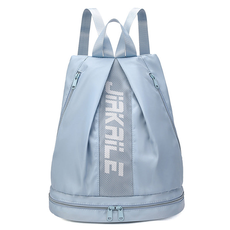 Vibe Geeks Water Resistantion Sports Backpack Gym Bag with Shoes Compartment - Blue