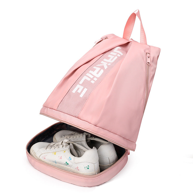 Vibe Geeks Water Resistantion Sports Backpack Gym Bag with Shoes Compartment - Grey