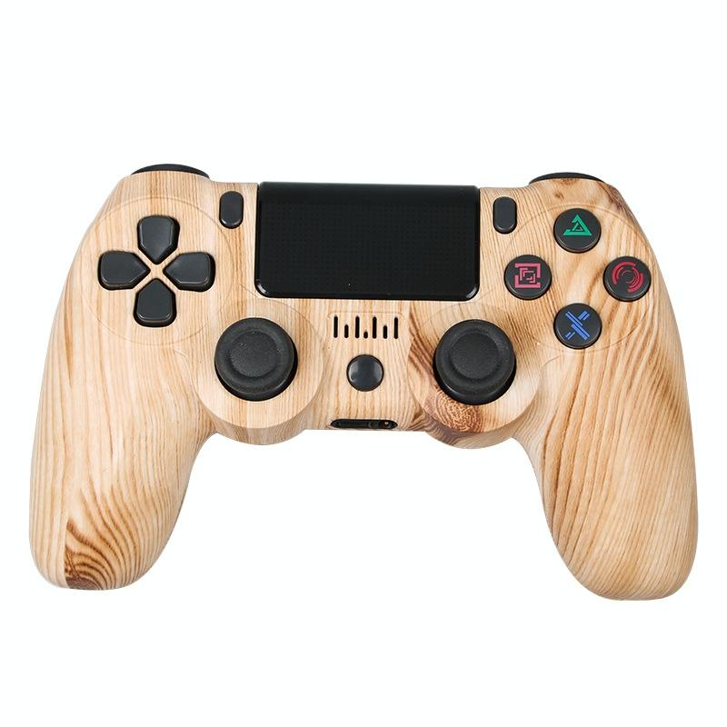 Wireless Bluetooth Game Controller for Ps4 with Dual Vibration and Light Strip - Skeleton