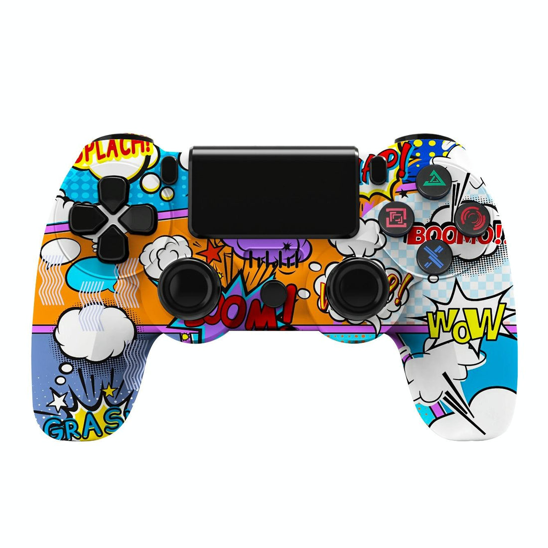Wireless Bluetooth Game Controller for Ps4 with Dual Vibration and Light Strip - Cloud