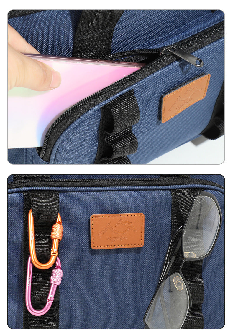 Khaki 23L Extra Large Insulated Cooler Bag with Double Layers - Perfect for Camping, Picnics, and Outdoor Adventures