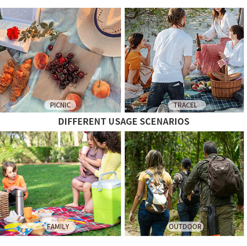 Green 23L Extra Large Insulated Cooler Bag with Double Layers - Perfect for Camping, Picnics, and Outdoor Adventures