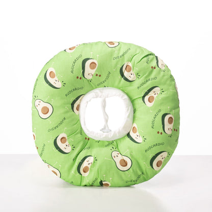 2 pcs Avocado Pet Recovery Collar - Comfortable Anti-Lick Cone for Cats & Dogs Size S