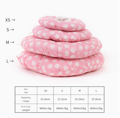 2 pcs Avocado Pet Recovery Collar - Comfortable Anti-Lick Cone for Cats & Dogs Size S