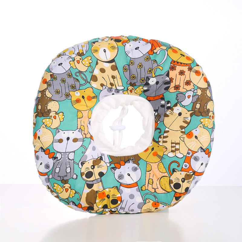 2 pcs Cat Pet Recovery Collar - Comfortable Anti-Lick Cone for Cats &amp; Dogs Size XS
