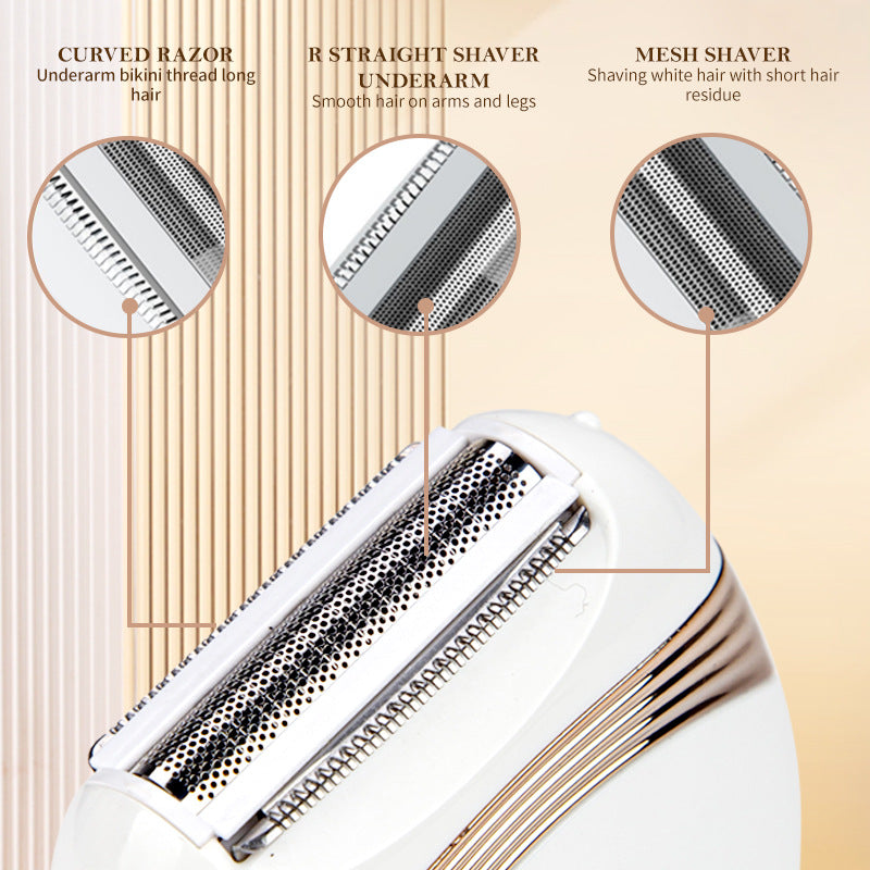 Rechargeable Women's Electric Razor - Mini Size, Perfect for Travel