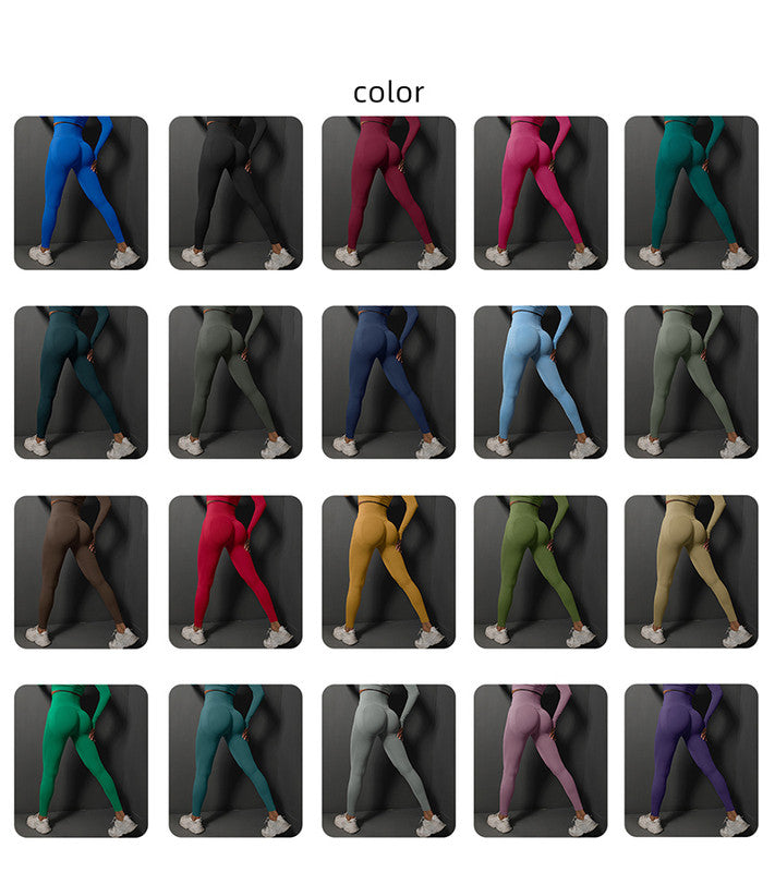 Size M Dark Grey Seamless High-Waisted Yoga Pants for Women - Lift Workout Leggings for Running, Gym, and Fitness