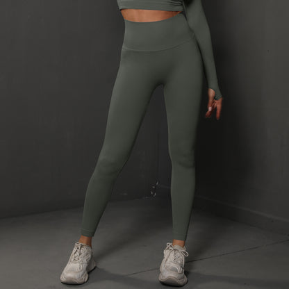 Size S Dark Grey Seamless High-Waisted Yoga Pants for Women - Lift Workout Leggings for Running, Gym, and Fitness