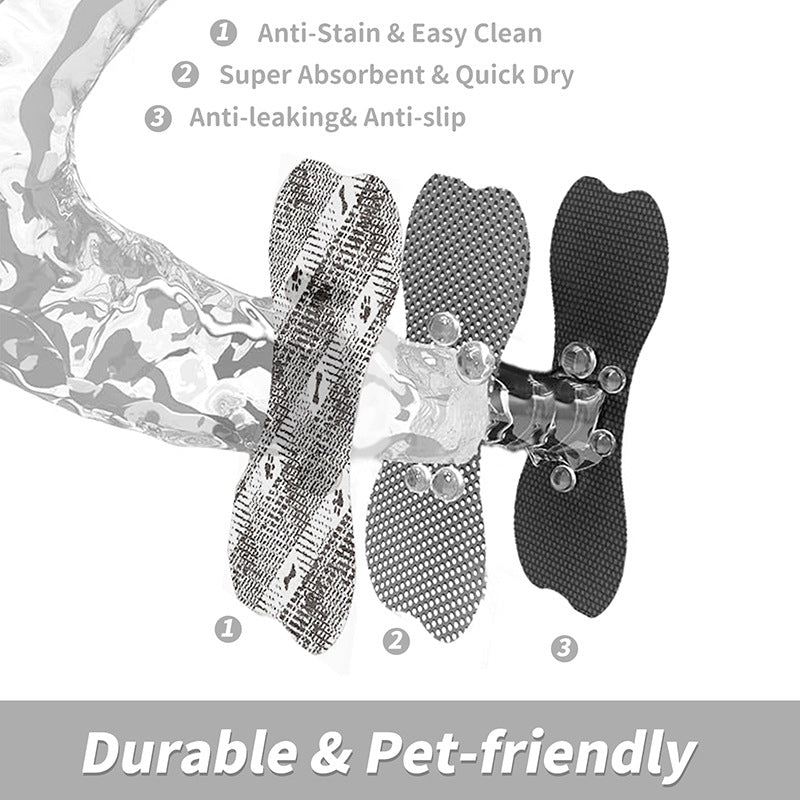Yellow And White Pet Feeding Mat 35x50cm - Anti-Slip, Durable Diatom Mud Mat for Dogs and Cats, Easy to Clean