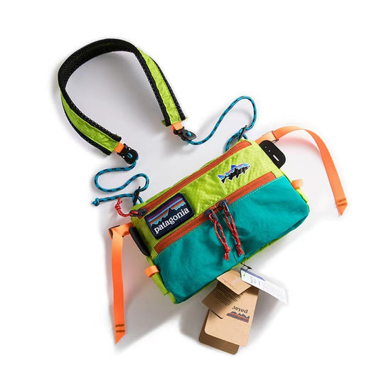 Green Unisex Sports Sling Bag - Casual Fishing Crossbody Bag with Workwear Style for Phone Storage