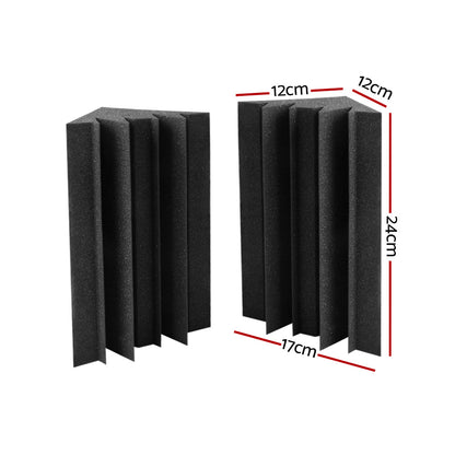 Alpha 40pcs Studio Acoustic Foam Corner Bass Trap Sound Absorption Treatment