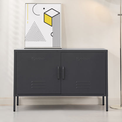 ArtissIn Buffet Sideboard Metal Cabinet - BASE Charcoal