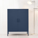 ArtissIn Buffet Sideboard Locker Metal Storage Cabinet - SWEETHEART Blue