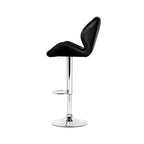 Artiss Set of 4 Kitchen Bar Stools - Black and Chrome