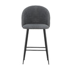 Artiss Set of 2 Bar Stools Kitchen Dining Chair Stool Chairs Sherpa Boucle Charcoal