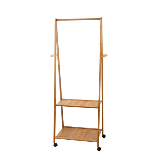 Artiss Bamboo Hanger Stand Wooden Clothes Rack Display Shelf