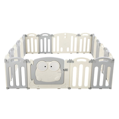 Keezi Baby Playpen 20 Panels Foldable Toddler Fence Safety Play Activity Centre