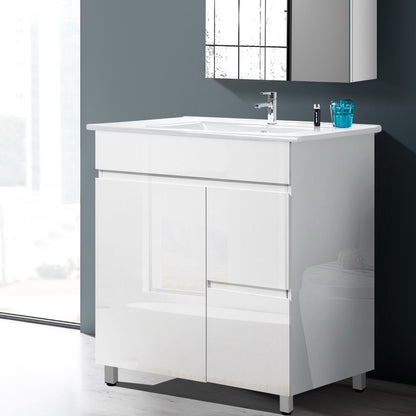 Cefito 750mm Bathroom Vanity Cabinet Unit Wash Basin Sink Storage Freestanding White