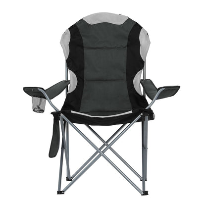 Weisshorn 2X Folding Camping Chairs Arm Chair Portable Outdoor Beach Fishing BBQ