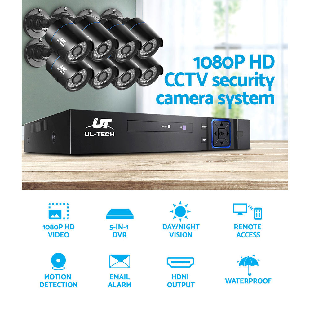 UL Tech 1080P 8 Channel HDMI CCTV Security Camera