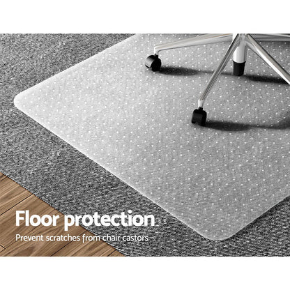 Artiss Chair Mat Carpet Floor Protectors PVC Home Office Room Mats 120x90 cm