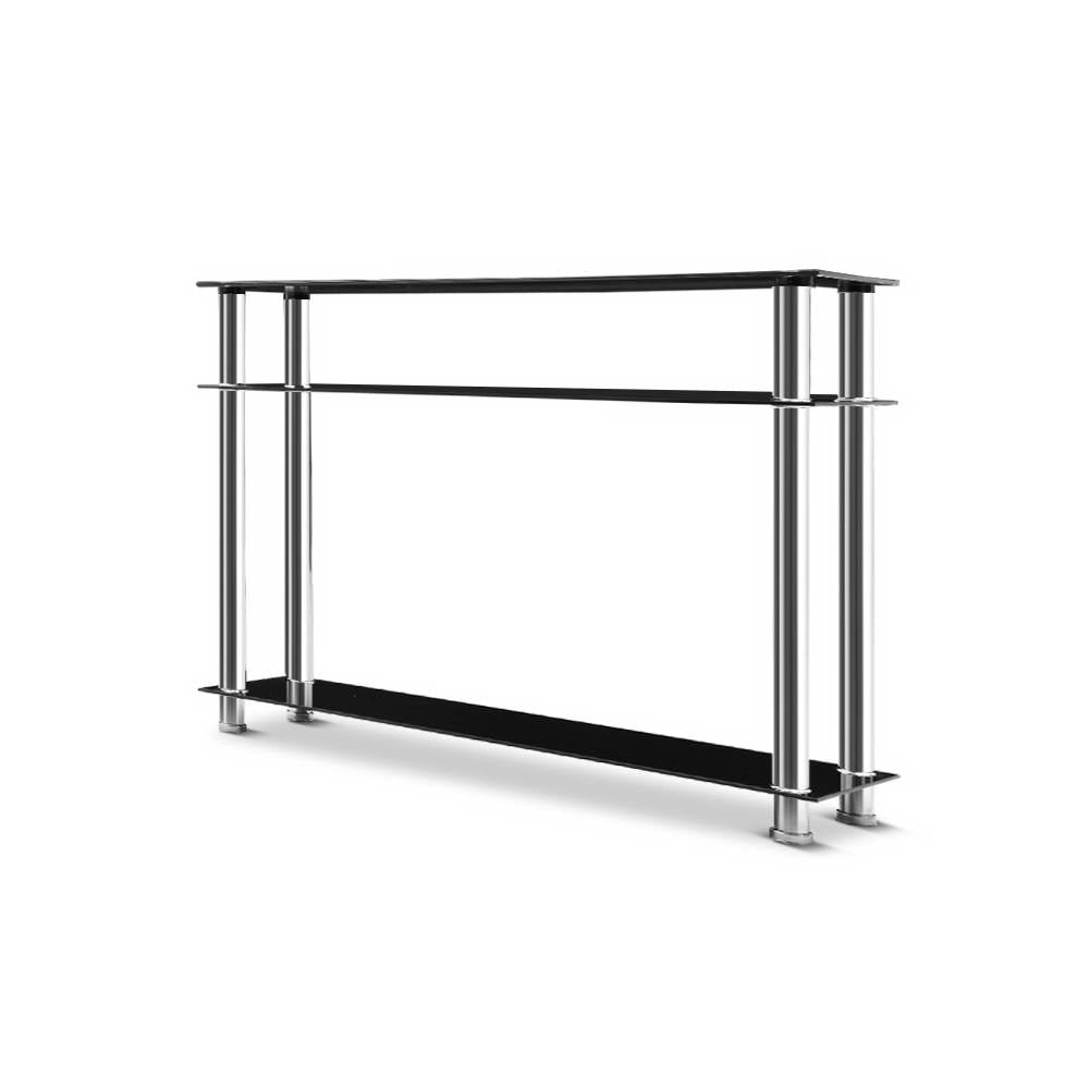 Artiss Entry Hall Console Table - Black &amp; Silver