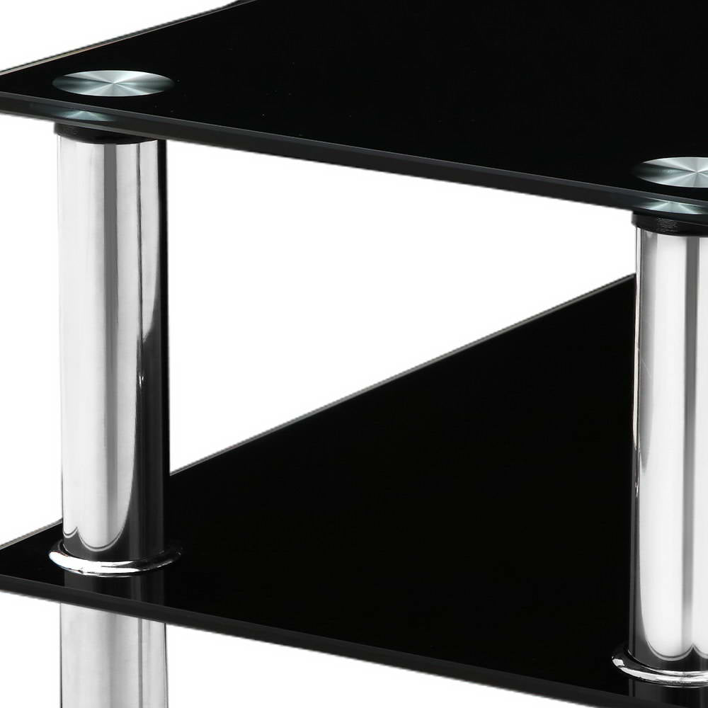 Artiss Entry Hall Console Table - Black &amp; Silver